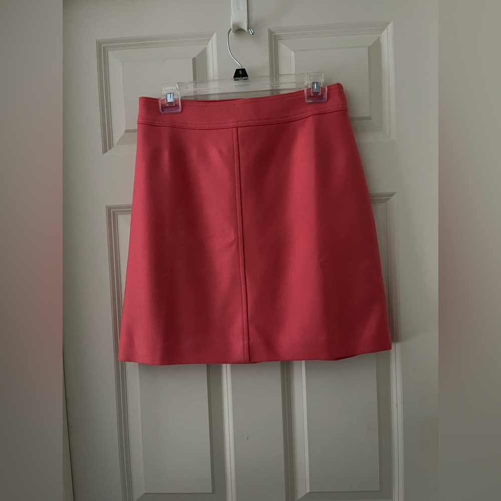 Women’s J.Crew Coral wool lined skirt size 6 business casual pop of color
